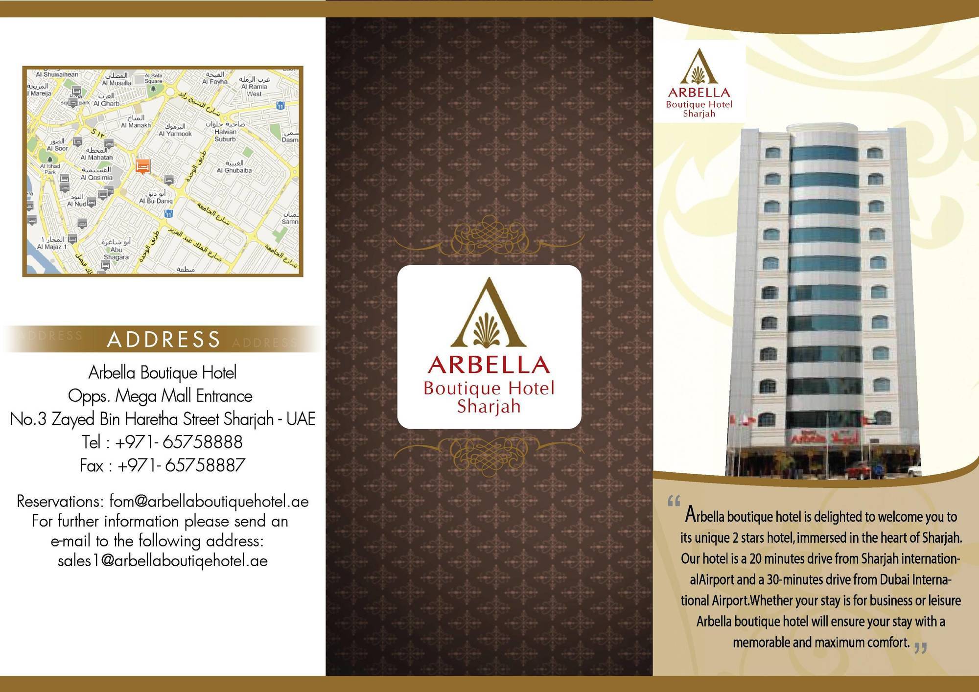 Arbella Boutique Hotel Šardžá Exteriér fotografie